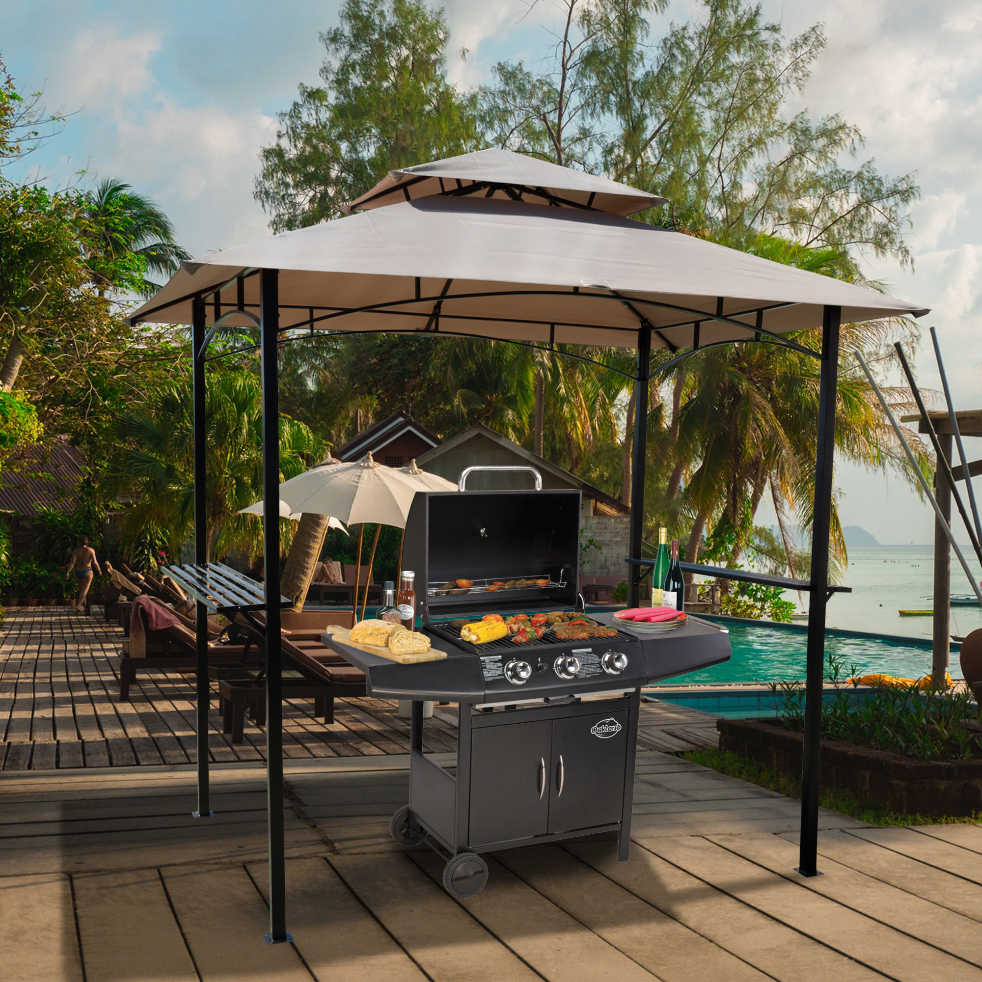 Barbecue grill canopies best sale